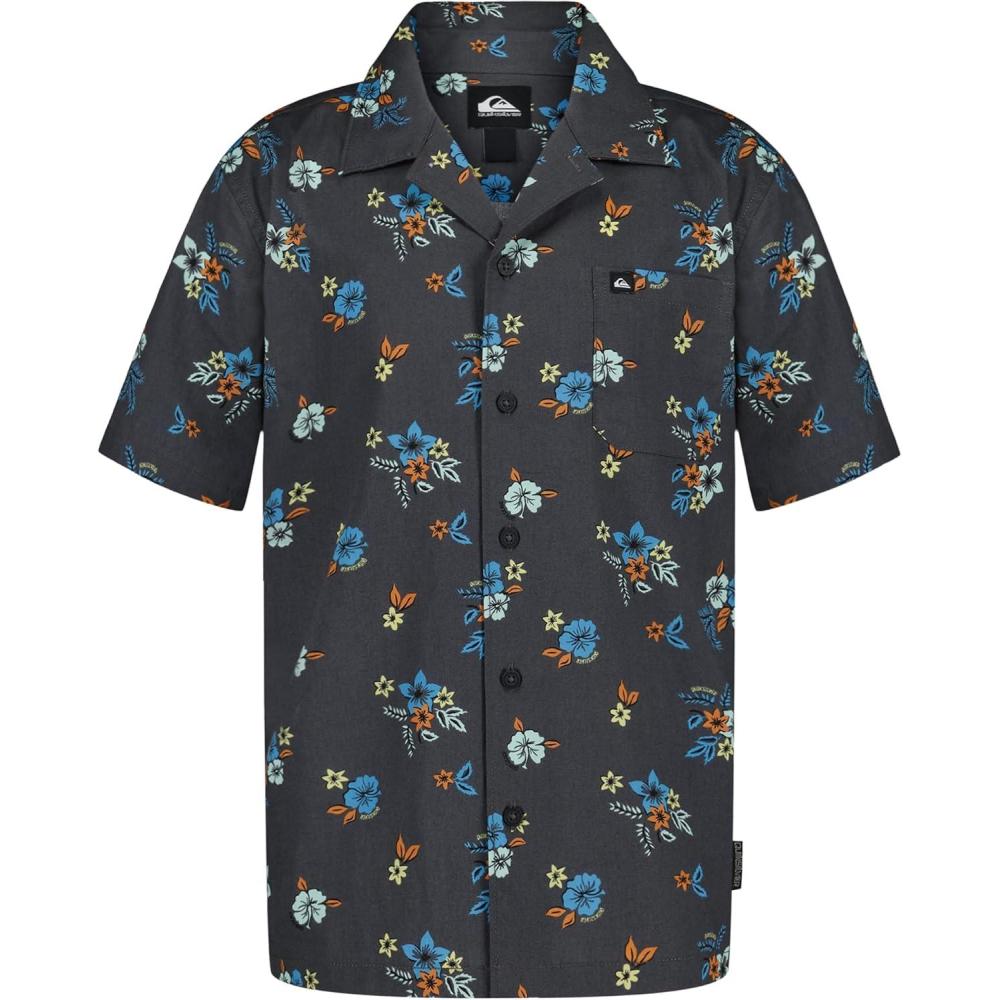 image:imageQuiksilver Boys Short Sleeve Classic Woven Shirt Button Down Top Stylish amp ComfortablePhantom Island