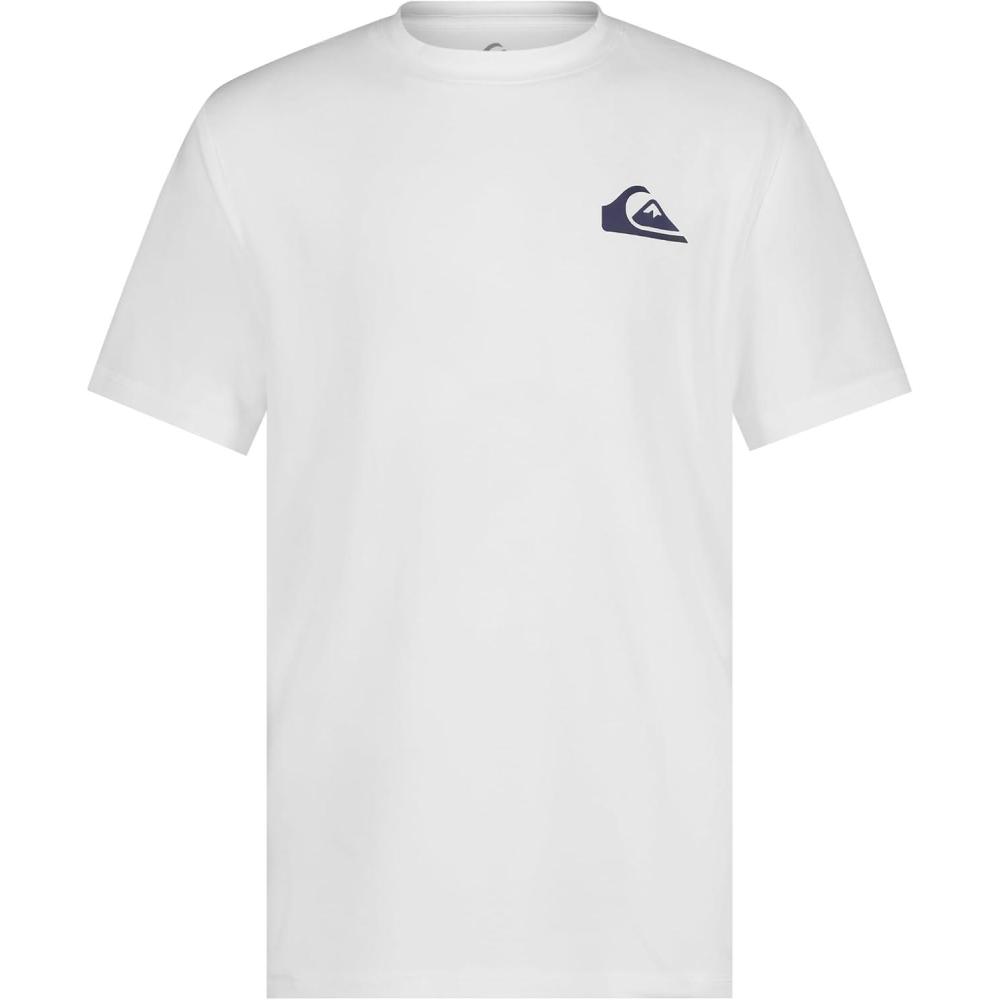 image:imageQuiksilver Boys Short Sleeve Rashguard Surf Shirt with UPF 50 Sun Protection Kids Swim TopWhite
