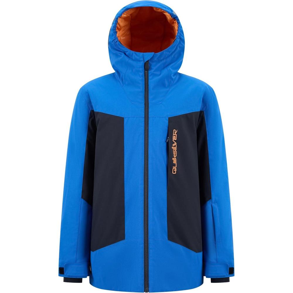 image:imageQuiksilver boys Heavyweight Ski Snow Hooded Jacket Insulated amp WaterproofBlue Lolite