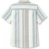 Quiksilver Boys Short Sleeve Classic Woven Shirt, Button Down Top, Stylish & Comfortable(Black Oxford Stripe Ss 241)