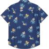 Quiksilver Boys Short Sleeve Classic Woven Shirt, Button Down Top, Stylish & Comfortable(Navy Floral)