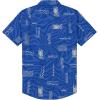 Quiksilver Boys Short Sleeve Classic Woven Shirt, Button Down Top, Stylish & Comfortable(Nebulas Blue)