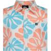 Quiksilver Boys Short Sleeve Classic Woven Shirt, Button Down Top, Stylish & Comfortable(Off White Tiles)
