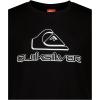 Quiksilver Boys Short Sleeve Rashguard Surf Shirt with UPF 50+ Sun Protection, Kid’s Swim Top(Black Surf)