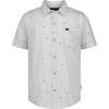 Quiksilver Boys Short Sleeve Classic Woven Shirt, Button Down Top, Stylish & Comfortable(Micro Chip)