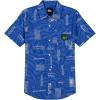 Quiksilver Boys Short Sleeve Classic Woven Shirt, Button Down Top, Stylish & Comfortable(Nebulas Blue)