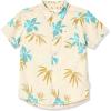 Quiksilver Boys Short Sleeve Classic Woven Shirt, Button Down Top, Stylish & Comfortable(Snow White Aop Mix Bag Ss 241)