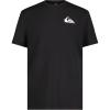 Quiksilver Boys Short Sleeve Rashguard Surf Shirt with UPF 50+ Sun Protection, Kid’s Swim Top(Black)