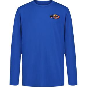 Quiksilver Boys Long Sleeve Rashguard Surf Shirt with UPF 50+ Sun Protection, Kid’s Swim Top(Nebulas Blue)