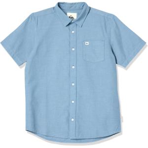 Quiksilver Boys Short Sleeve Classic Woven Shirt, Button Down Top, Stylish & Comfortable(Blue Shadow 241)