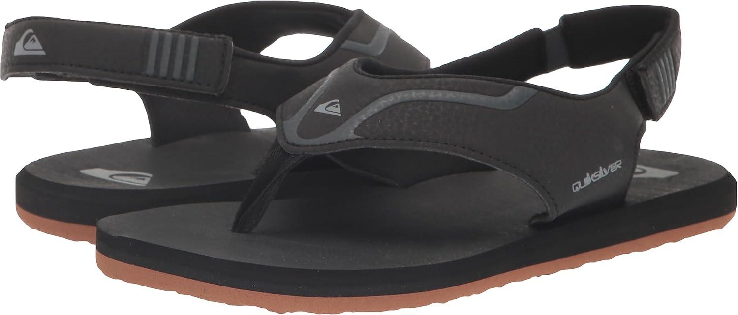 image:imageQuiksilver Boys Mathodic Recovery aT Heel Strap Flip Flop Athletic Sandal ToddlerBlack 1 233