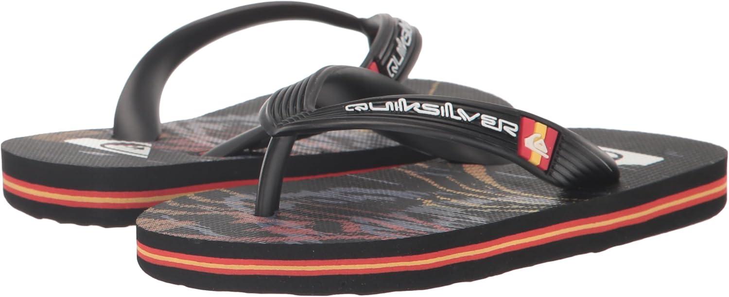 image:imageQuiksilver Boys Molokai Art Flip Flop YouthBlackBlackYellow 233