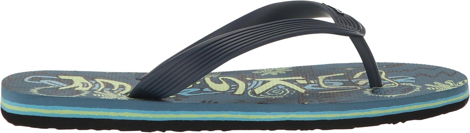 image:imageQuiksilver Boys Molokai Art Flip Flop YouthBlackGreenBlue 234