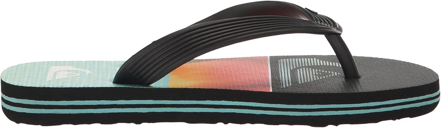 image:imageQuiksilver Boys Molokai Art Flip Flop YouthBlackOrangeGreen 234