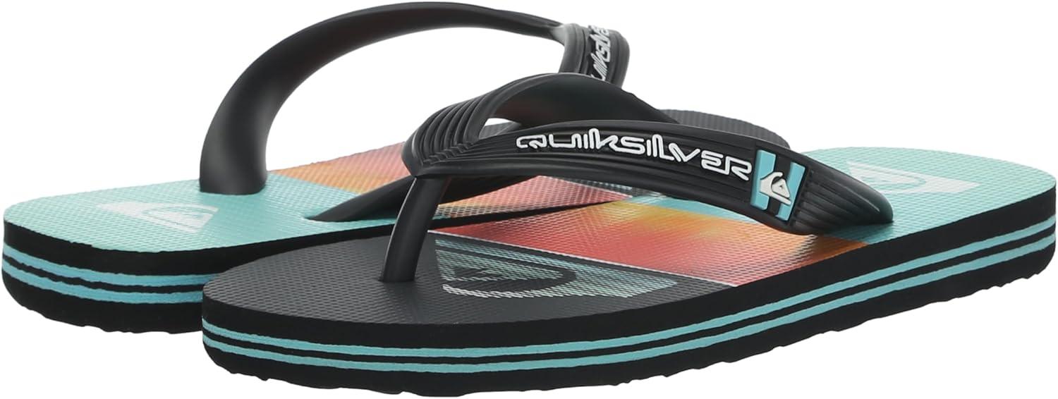 image:imageQuiksilver Boys Molokai Art Flip Flop YouthBlackOrangeGreen 234