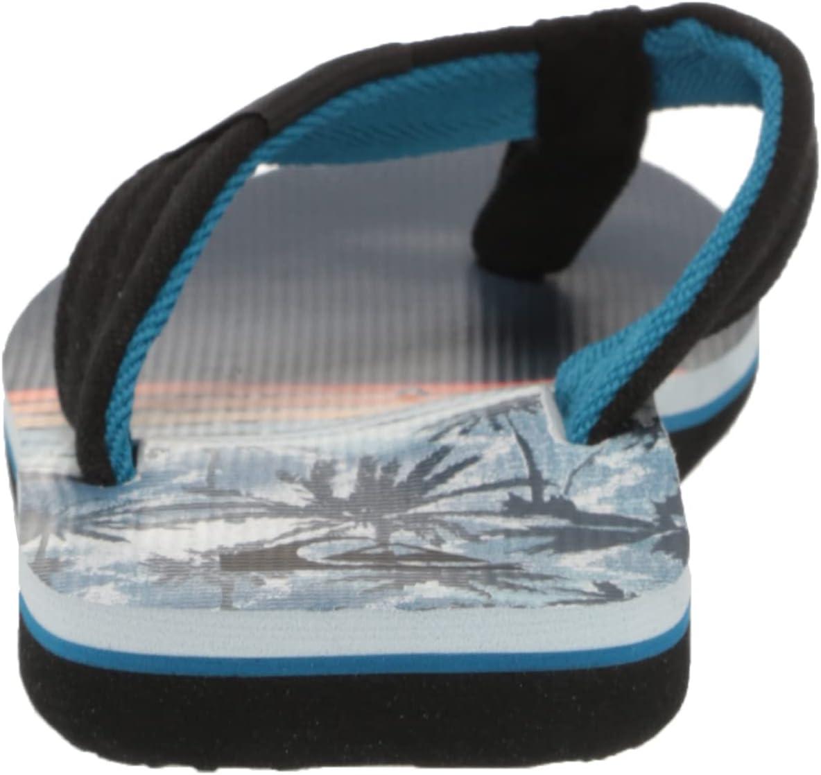 image:imageQuiksilver Boys Molokai Layback Youth Flip Flop SandalsBlackBlueBlack