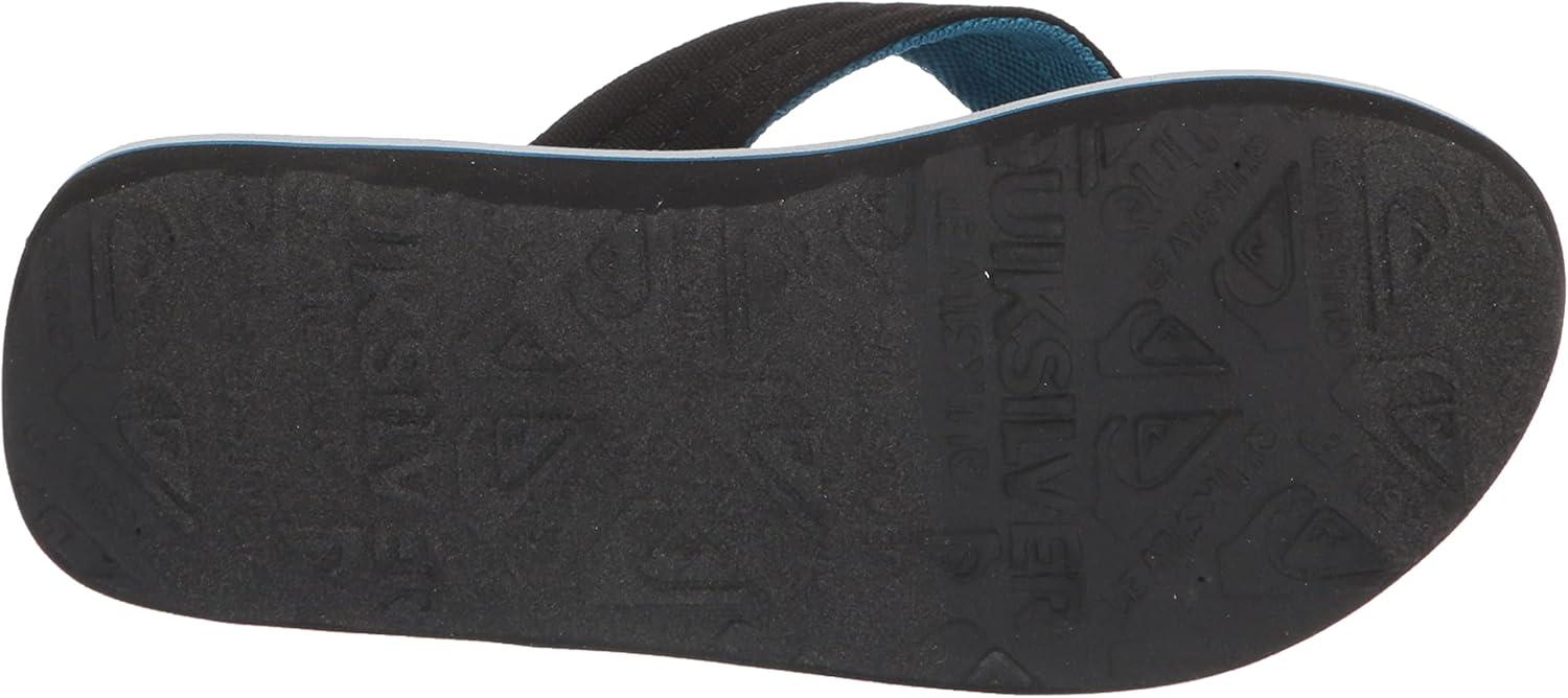 image:imageQuiksilver Boys Molokai Layback Youth Flip Flop SandalsBlackBlueBlack
