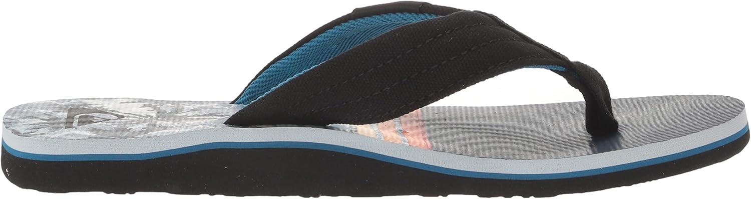 image:imageQuiksilver Boys Molokai Layback Youth Flip Flop SandalsBlackBlueBlack