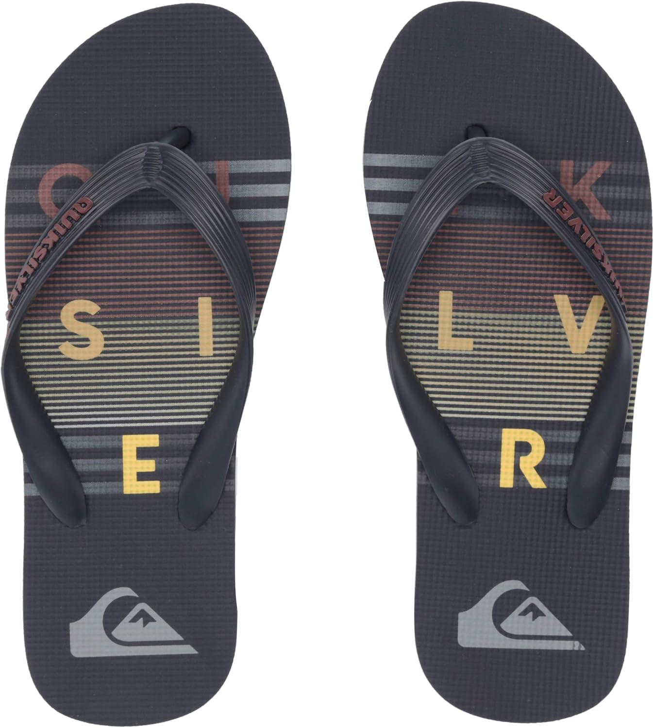 image:imageQuiksilver Boys Molokai Word Block Youth SandalBlackGreyBlack