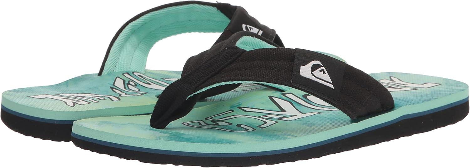 image:imageQuiksilver Boys UnisexChild Molokai Layback Ii Youth Sandal FlipFlopGreenBlueYellow
