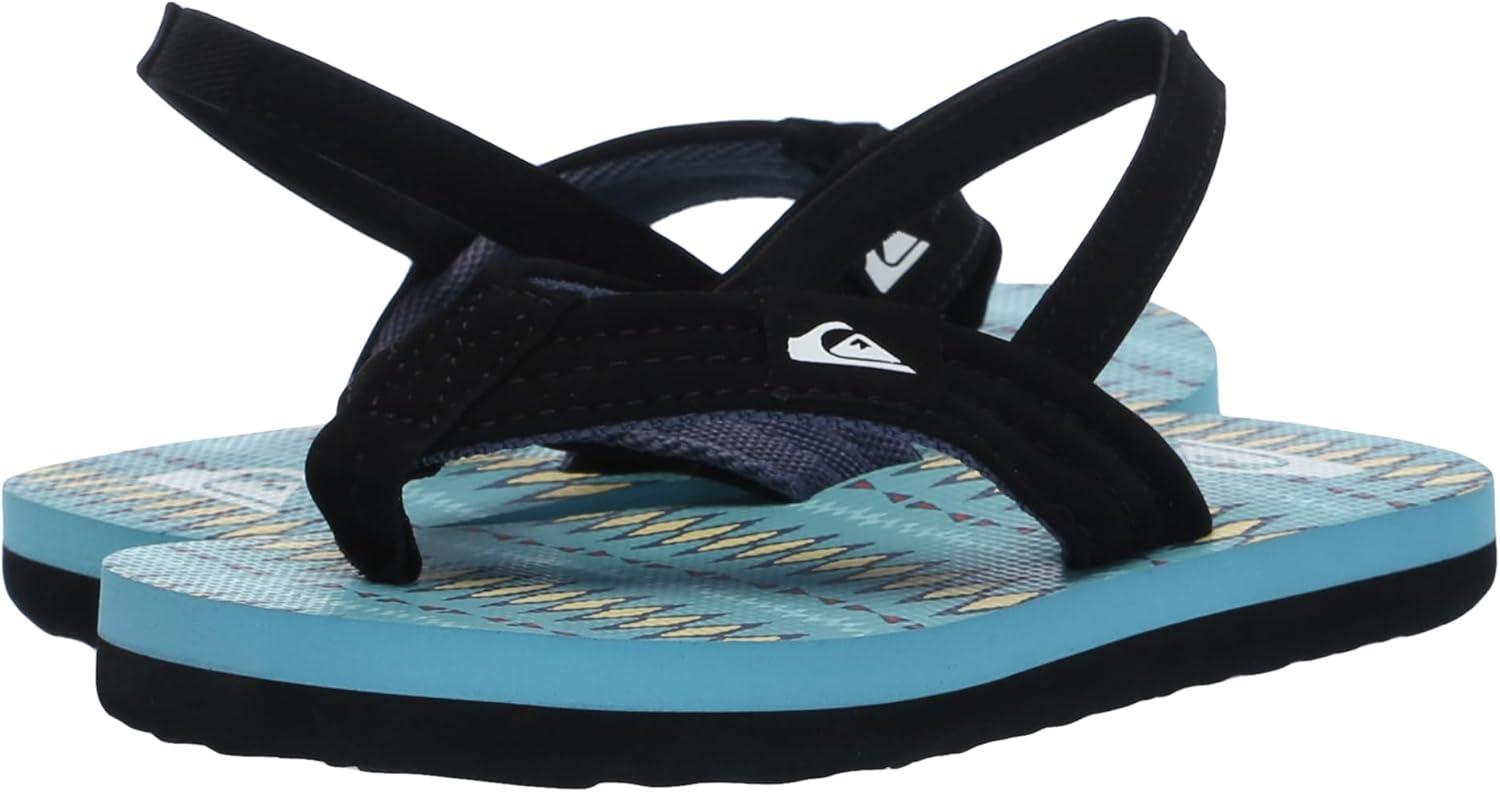image:imageQuiksilver boys Quiksilver Boys Molokai Layback 3 Point Flip Flop Sandal ToddlerBlackBlueBlue 241