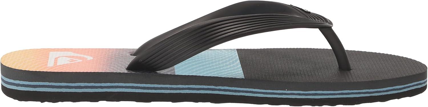 image:imageQuiksilver boys Unisexchild Molokai Panel Youth SandalBlackOrangeGrey