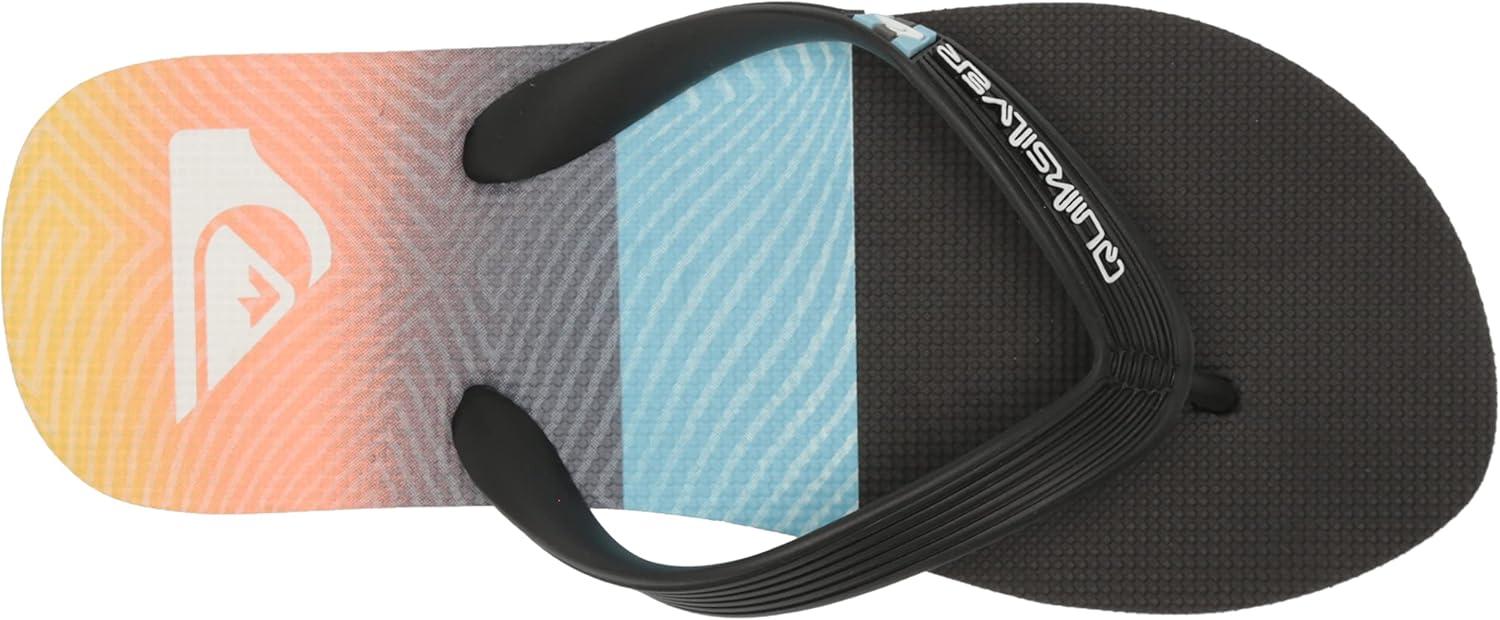 image:imageQuiksilver boys Unisexchild Molokai Panel Youth SandalBlackOrangeGrey