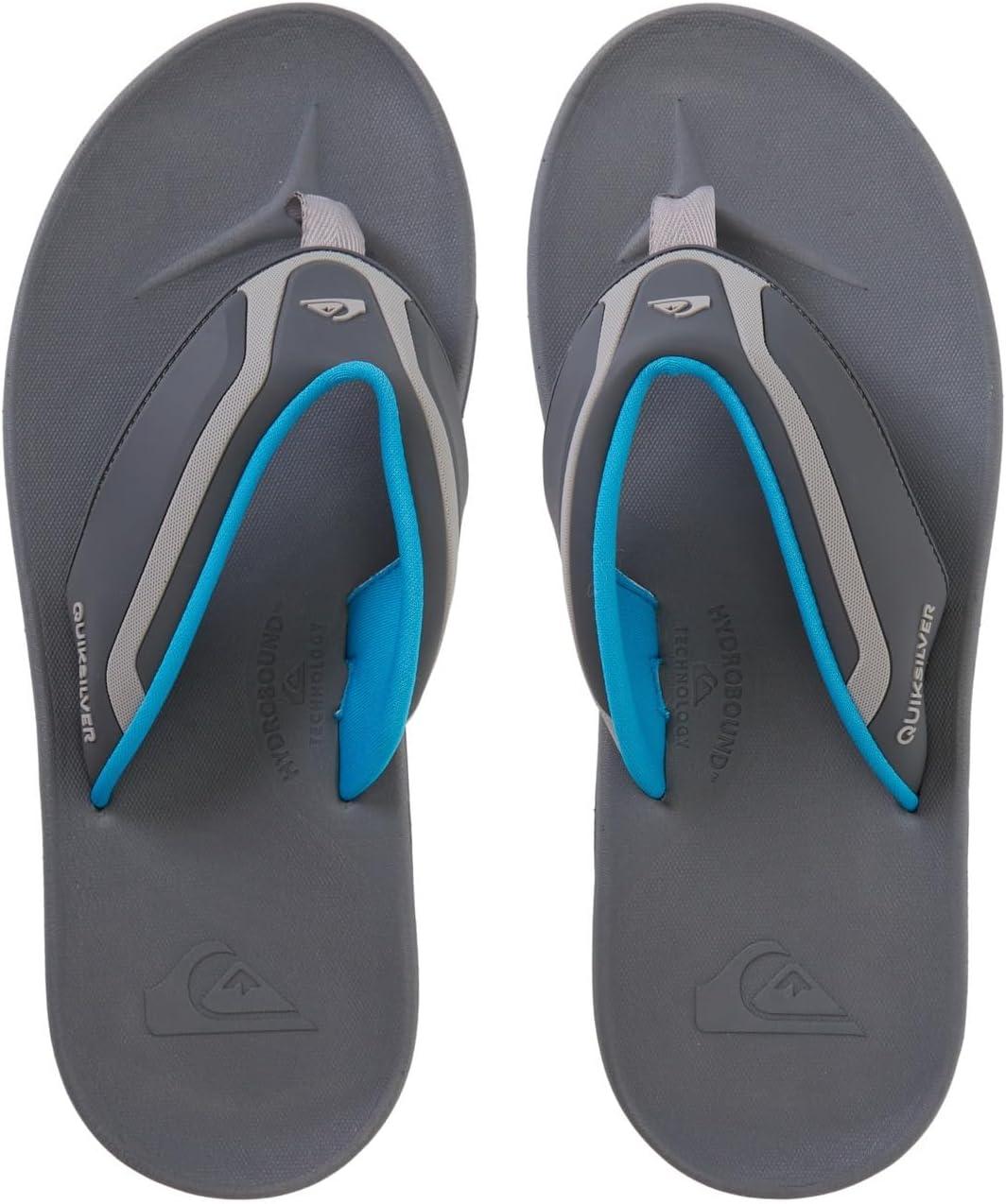image:imageQuiksilver mens Mathodic Recovery Flip Flop SandalGrey Grey Blue