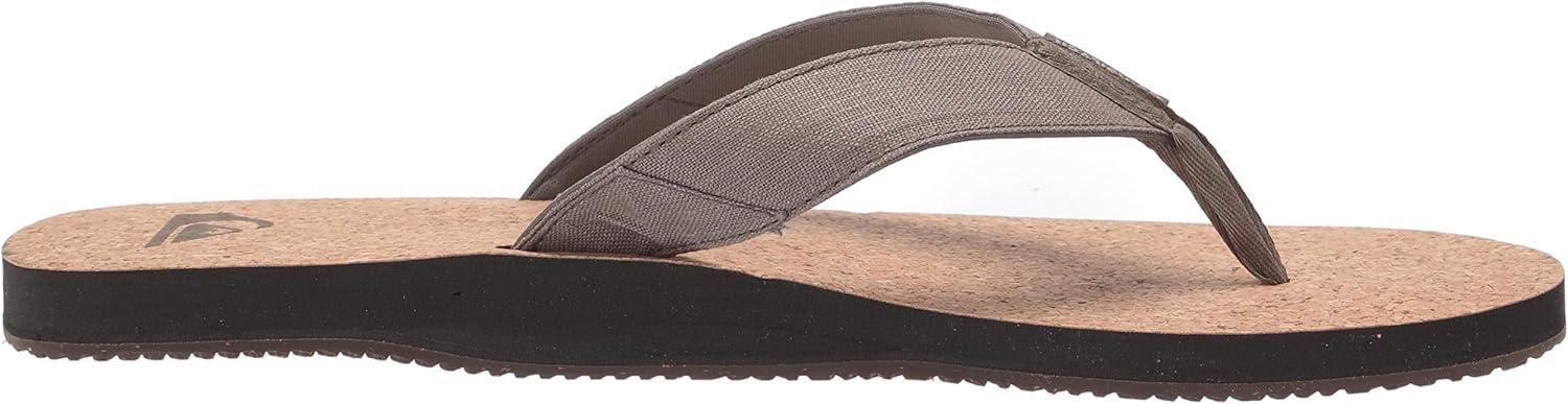 image:imageQuiksilver mens Molokai Abyss Natural 3 Point SandalFlipFlopGreenGreenGreen Molokai Abyss Natural