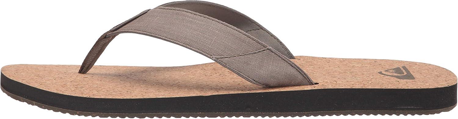 image:imageQuiksilver mens Molokai Abyss Natural 3 Point SandalFlipFlopGreenGreenGreen Molokai Abyss Natural