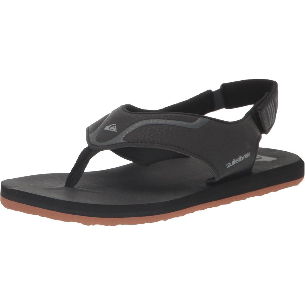 image:imageQuiksilver Boys Mathodic Recovery aT Heel Strap Flip Flop Athletic Sandal ToddlerBlack 1 233