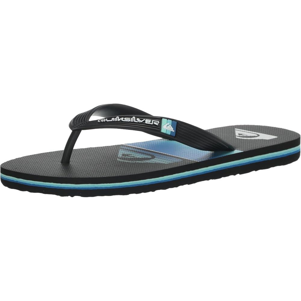 image:imageQuiksilver Boys Molokai Art Flip Flop YouthBlack 9 234