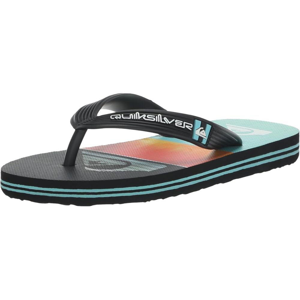 image:imageQuiksilver Boys Molokai Art Flip Flop YouthBlackOrangeGreen 234