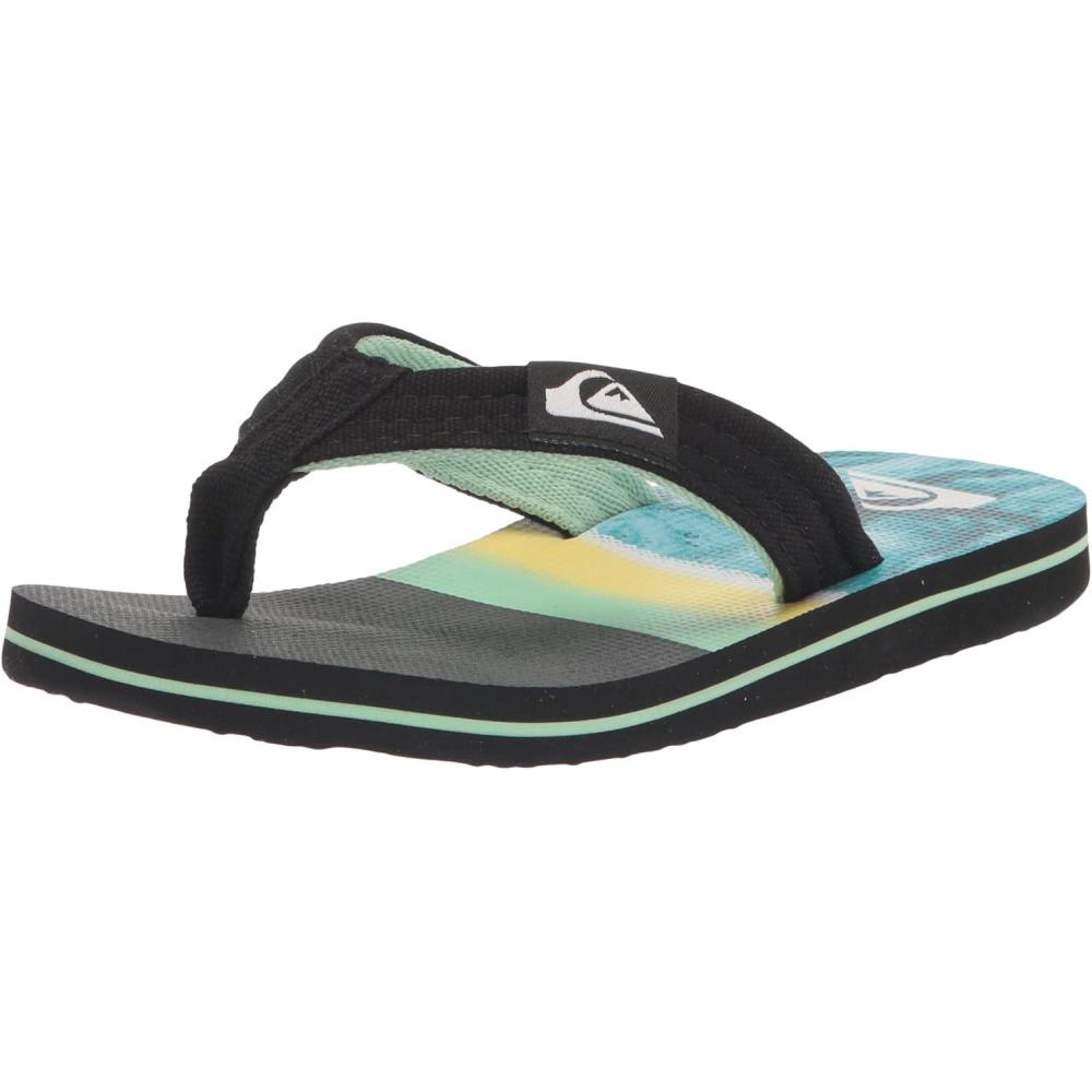 image:imageQuiksilver Boys Molokai Layback Youth Flip Flop SandalGreen 1