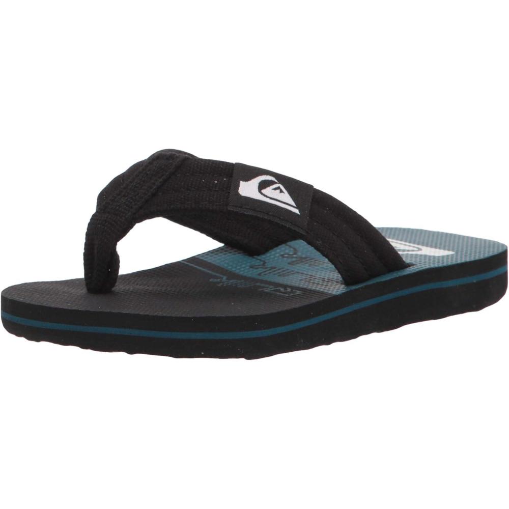 image:imageQuiksilver Boys Molokai Layback Youth SandalBlackBlackGreen