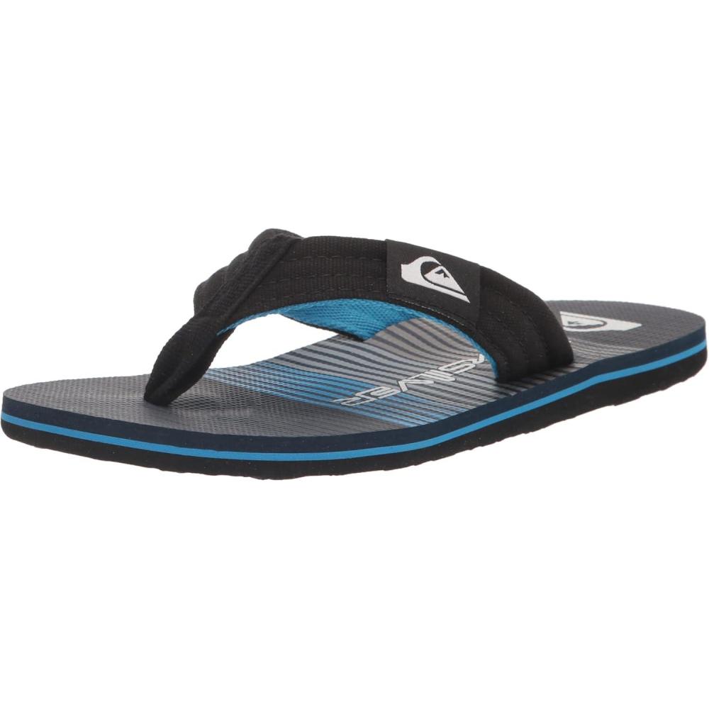 image:imageQuiksilver Boys Molokai Layback Youth SandalBlackBlueGrey