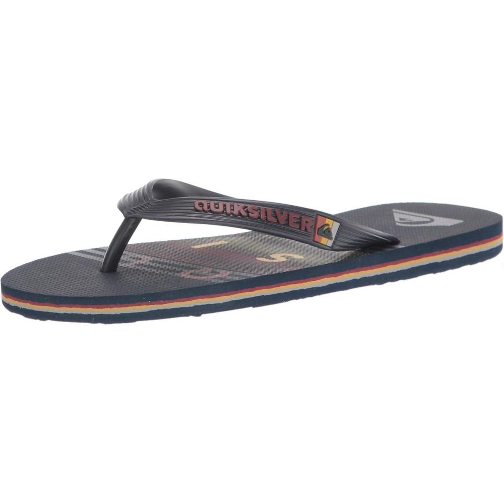 image:imageQuiksilver Boys Molokai Word Block Youth SandalBlackGreyBlack