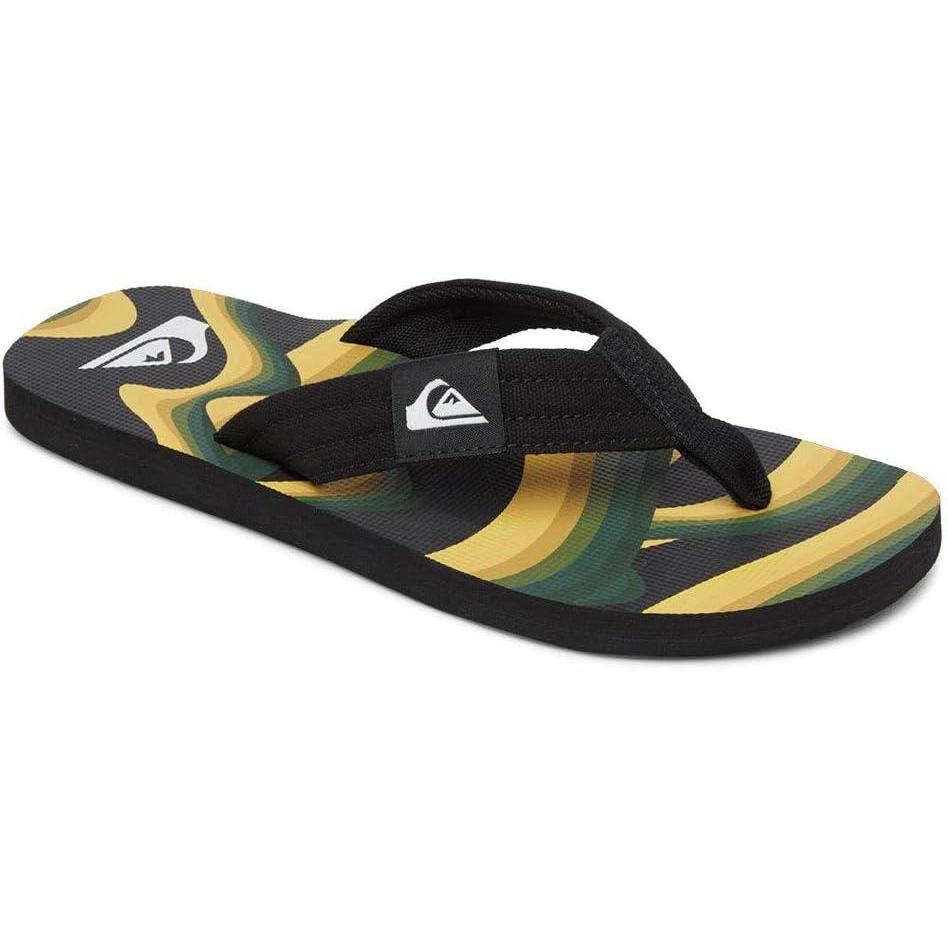 image:imageQuiksilver Mens Flip FlopBlack Yellow Green