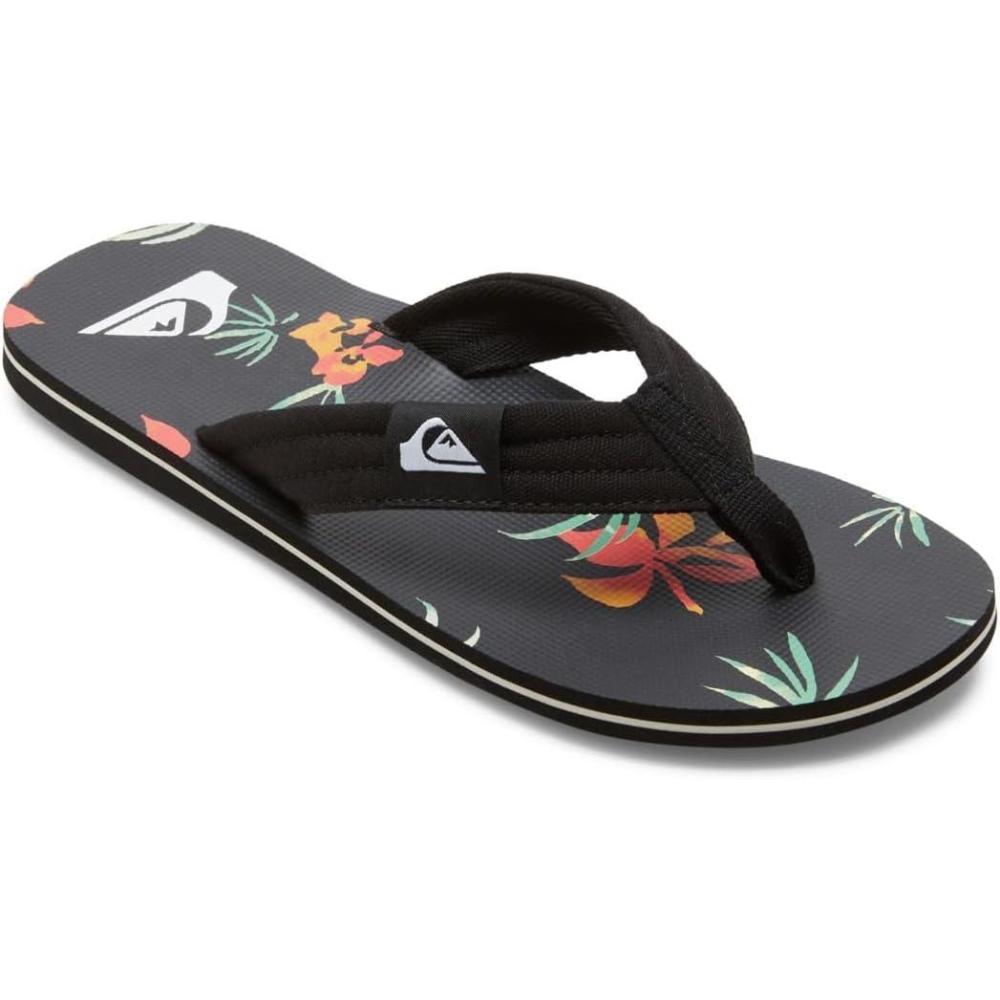 image:imageQuiksilver Mens Flip FlopBlackOrangeGreen