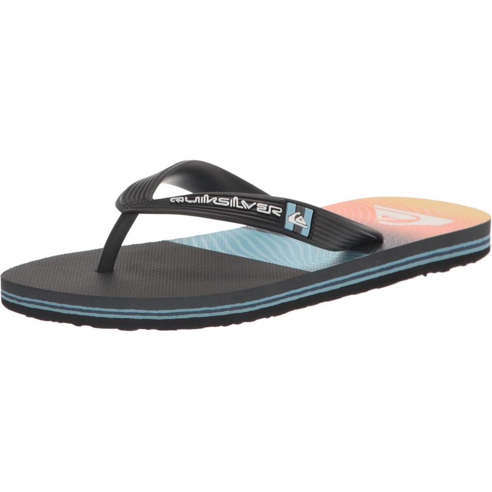 image:imageQuiksilver boys Unisexchild Molokai Panel Youth SandalBlackOrangeGrey