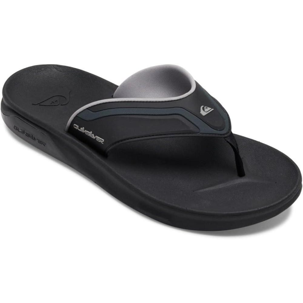 image:imageQuiksilver mens Mathodic Recovery Flip Flop SandalBlack Grey Brown
