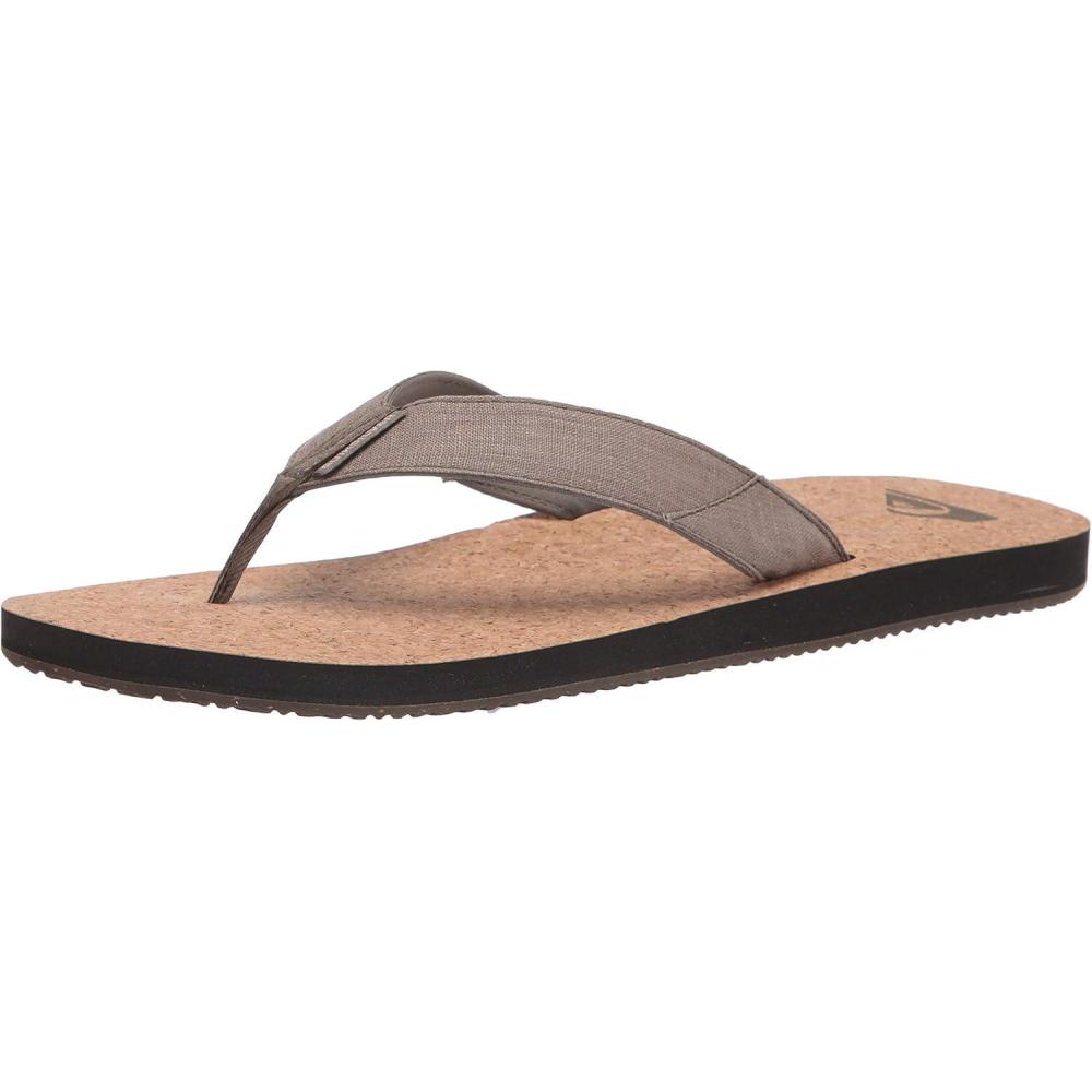 image:imageQuiksilver mens Molokai Abyss Natural 3 Point SandalFlipFlopGreenGreenGreen Molokai Abyss Natural