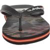 Quiksilver Boy’s Molokai Art Flip Flop Youth(Black/Black/Yellow 233)