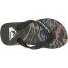 Quiksilver Boy’s Molokai Art Flip Flop Youth(Black/Black/Yellow 233)