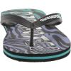 Quiksilver Boy’s Molokai Art Youth Sandal(Black/Blue/Green)