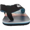 Quiksilver Boy’s Molokai Layback Youth Flip Flop Sandals(Black/Blue/Black)