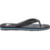 Quiksilver Boy’s Molokai Word Block Youth Sandal(Black/Blue/Black)