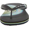 Quiksilver Boy’s Unisex-Child Molokai Art Youth Sandal Flip-Flop(Black 7)
