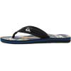 Quiksilver Men’s Flip Flop(Black Blue Pink)