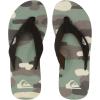 Quiksilver Men’s Flip Flop(Black Brown Green)